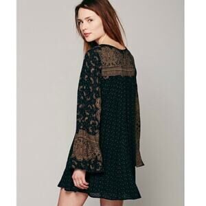 Free People Dreamy Daze XS Black Shift Dress